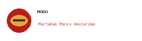 Maba martabak manis Amsterdam